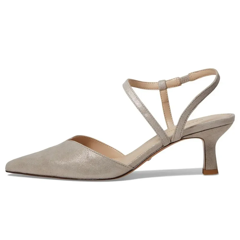 PELLE MODA WOMENS KEARN DARK TAUPE 7.5 MEDIUM